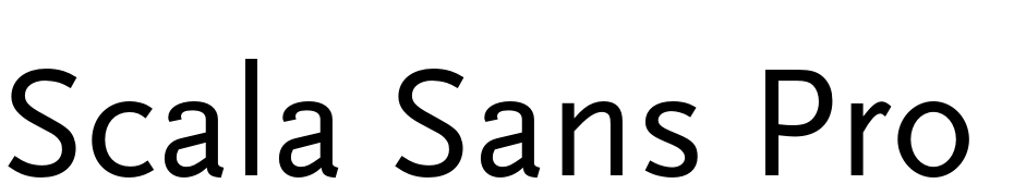 Scala Sans Pro Regular Yazı tipi ücretsiz indir